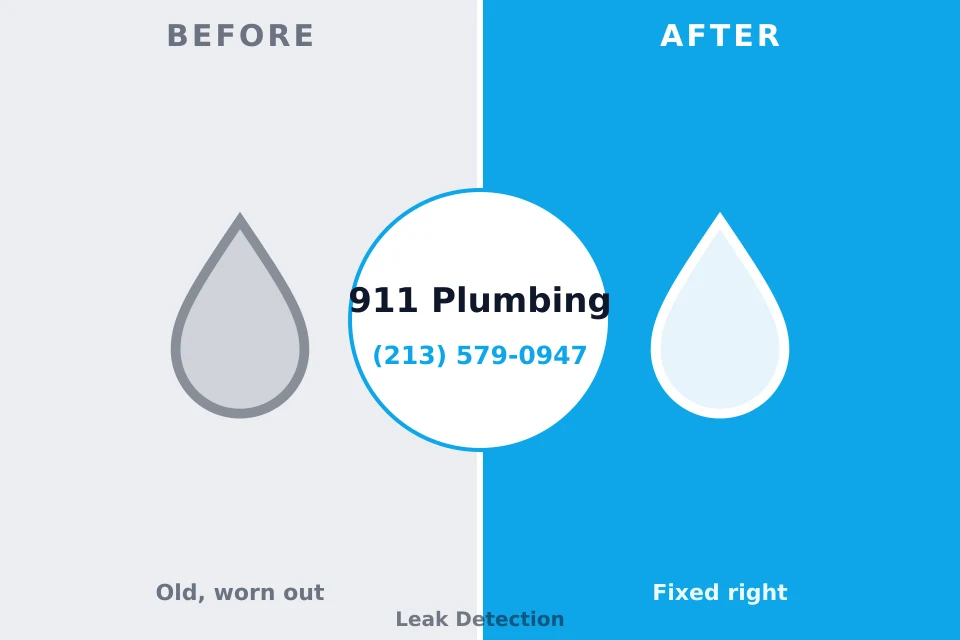 Before and after: plumbing repair Port Angeles East, WA